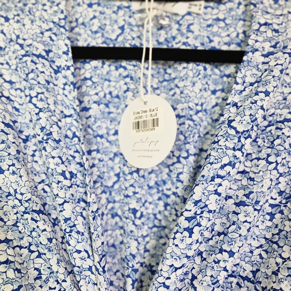 Petal & Pup dress blue white ditsy above the knee dress size 12 - Picture 5 of 15